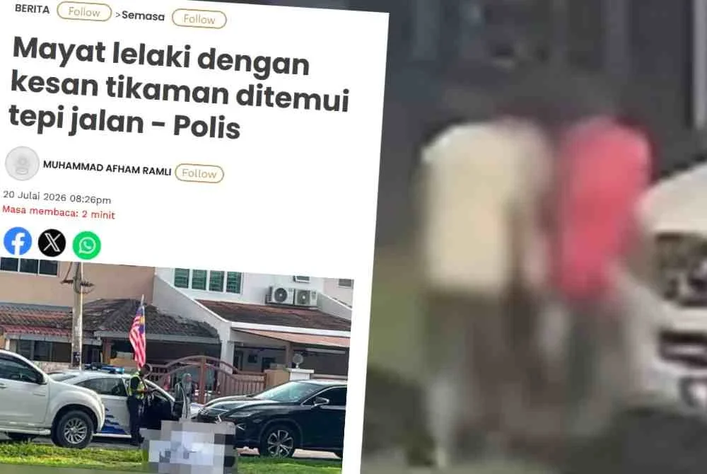 Tangkap layar rakaman video tular memaparkan kes pembunuhan di Bandar Mahkota Cheras, Kajang.