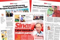 Laporan Sinar Harian pada Isnin.