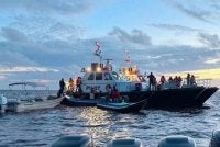 Feri itu dilaporkan berlayar dari ibu negara Georgetown ke Port Kaituma di barat laut Guyana. Foto media sosial 