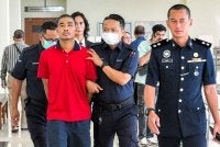 Maung Maung dihadapkan ke Mahkamah Majistret hari ini atas pertuduhan membunuh rakan senegaranya di Kampung Tengah Telok Gong, Pelabuhan Klang, awal bulan ini. Foto Bernama