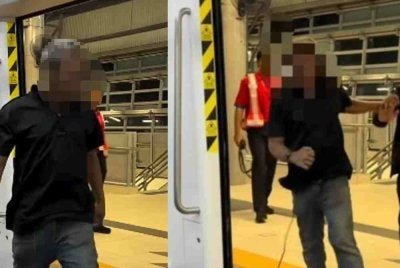 Suspek ditahan selepas menceroboh landasan LRT3 Shah Alam di Stesen Jalan Meru, Klang, pagi tadi hingga menyebabkan perkhidmatan tren tergendala kira-kira 30 minit.