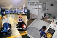 Siti Nur Mazni meluangkan masa bersama anak lelakinya (kiri) dan aksi Adam memasak ketam masak lemak raih perhatian.