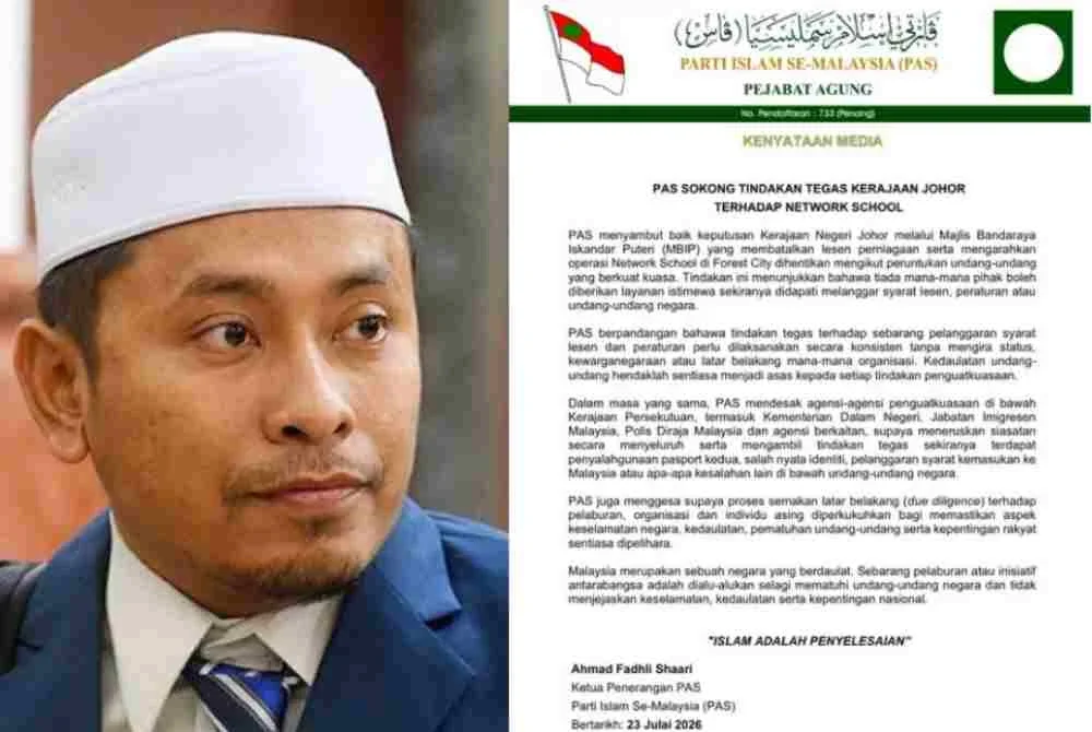 Kenyataan Ahmad Fadhli di Facebook pada Khamis.