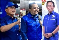 Wan Rosdy (kanan), Asyraf Wajdi dan Jalaluddin Alias (kiri)