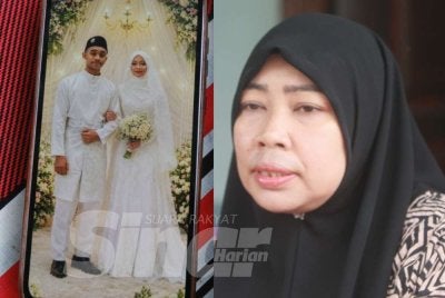 Nor Hazulaini berkata, mereka sekeluarga masih terkejut mengenangkan menantunya terbabit dalam kemalangan maut.
