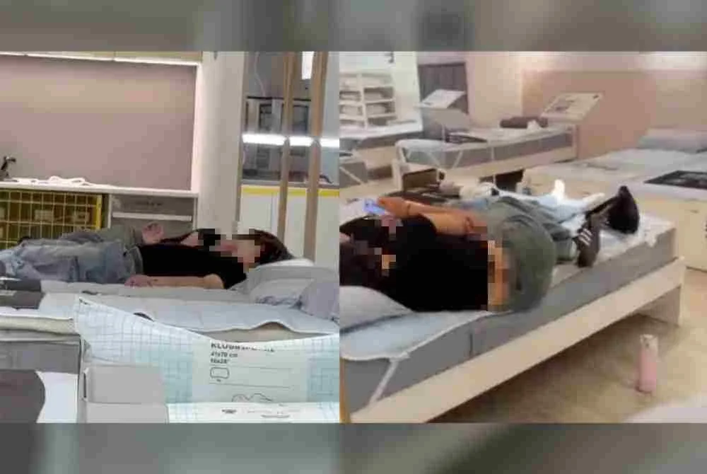 Pasangan itu dikecam 'secara berjemaah' kerana tidak menghormati etika di tempat awam. Foto: Agensi