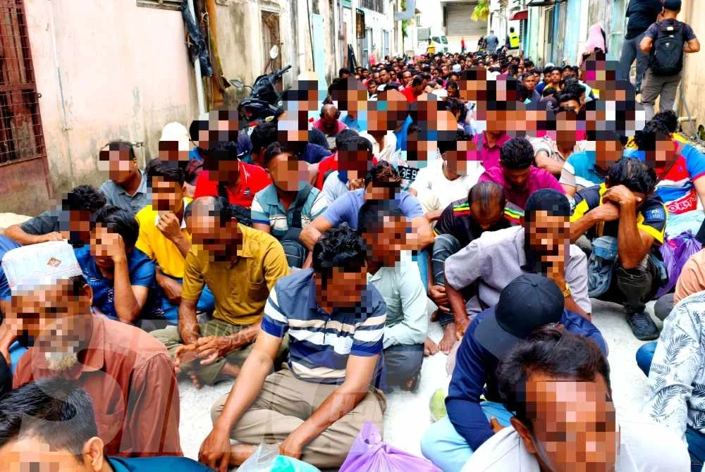 Seramai 362 warga asing ditahan JIM Kelantan menerusi Ops Mega di sekitar Bandar Kota Bharu pada Jumaat.