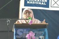 Hamidah ketika berucap pada Ceramah Umum Perdana PN-BN Parlimen Rembau.