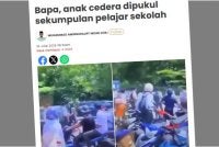 Laporan Sinar Harian berhubung bapa, anak cedera dipukul sekumpulan pelajar sekolah