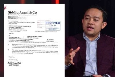 Writ saman Wan Saiful telah dihantar dan diterima peguam Tun Faisal.