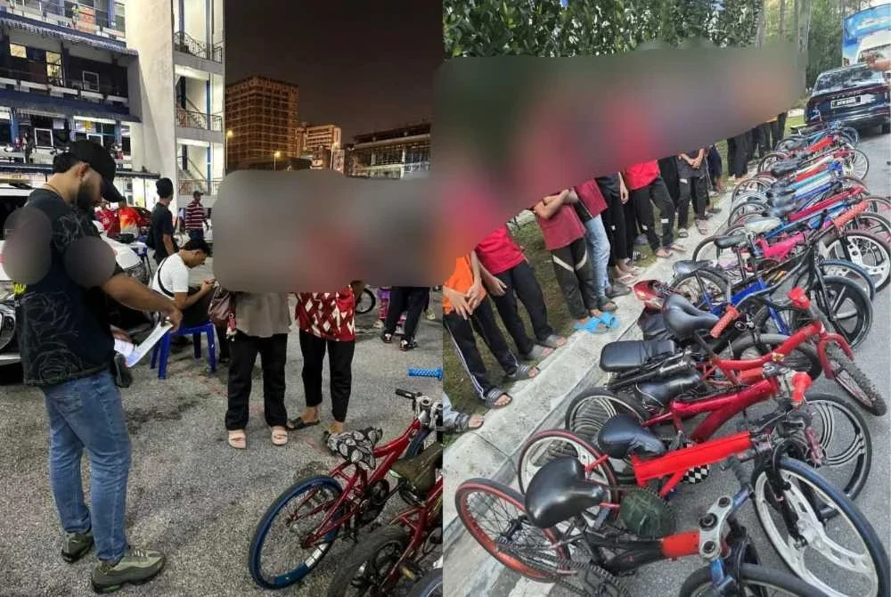 'Lokasi panas' aktiviti basikal lajak di sekitar ibu negara diserbu dengan sitaan 25 basikal lajak Khamis lalu. Foto: JSPT KL