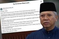 Hantaran Facebook Annuar Musa pada Sabtu.