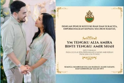Menerusi hantaran di Instagram rasmi Raja Muda Selangor, puteri sulung pasangan diraja itu dilahirkan pada 2.56 petang, 21 Julai lepas.