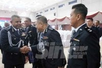 Ayob Khan ketika majlis serah terima tugas di Pusat Latihan Polis (Pulapol) Kuala Lumpur.