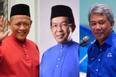 Dari kiri Aminuddin, Jalaluddin dan Mohamad