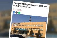 Polis Korea Selatan menahan seorang lelaki warga Malaysia berhubung kes tikam sehingga menyebabkan kematian seorang lagi rakyat Malaysia dalam satu pergaduhan berkumpulan di Eumseong, Wilayah Chungcheong Utara.