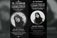 Dua remaja perempuan yang maut dalam kemalangan di Jalan Padang Tembak di sini pada Ahad.