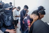 Enam lelaki dibawa ke Mahkamah Majistret Petaling Jaya pada Isnin.