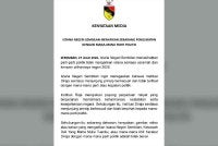 Kenyataan media Istana Negeri Sembilan menafikan penglibatan dengan mana-mana parti politik