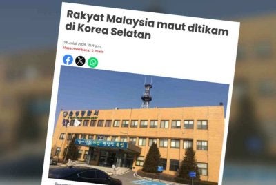 Polis Korea Selatan menahan seorang lelaki warga Malaysia berhubung kes tikam sehingga menyebabkan kematian seorang lagi rakyat Malaysia dalam satu pergaduhan berkumpulan di Eumseong, Wilayah Chungcheong Utara.