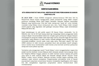 Kenyataan Pusat KOMAS.