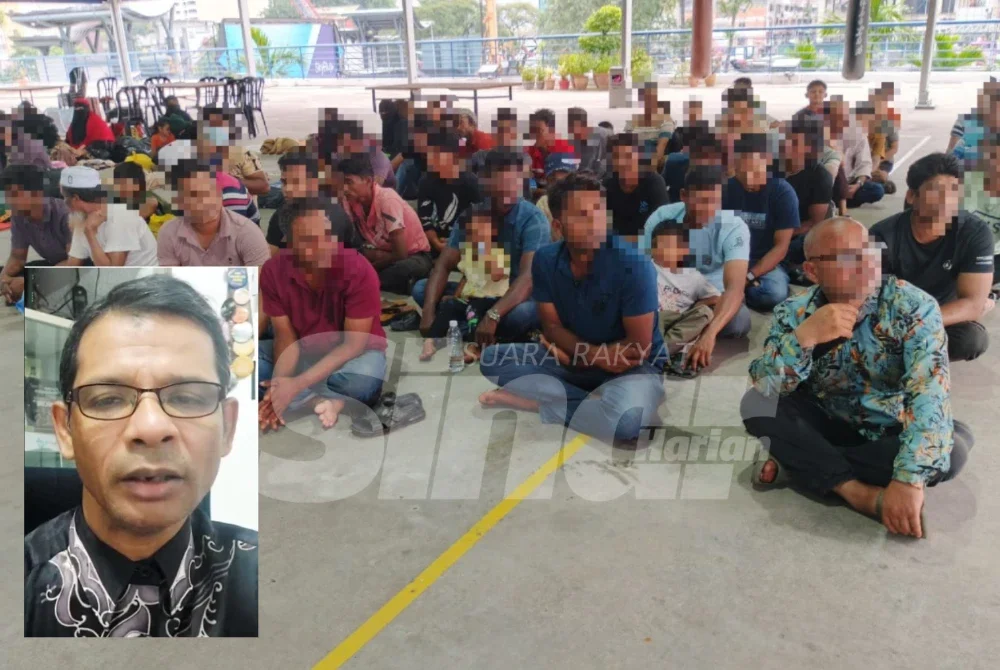 Lebih 100 pelarian Rohingya diusir dari kediaman mereka di Kampung Kuala Muda, Pulau Pinang. Gambar kecil: Zafar Ahmad Abdul Ghani
