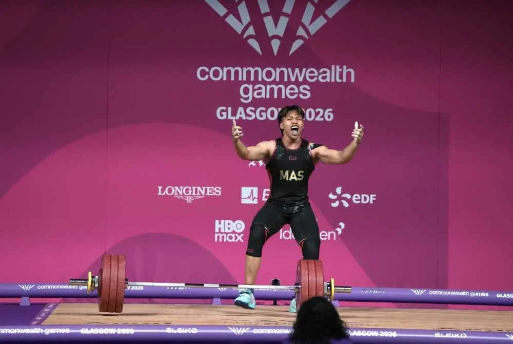 Hafizuddin jelmakan emas keempat negara di Glasgow 2026. Foto: Majlis Sukan Negara