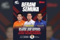 Program bertajuk 'Seteru Jadi Kawan, Kawan Jadi Seteru: Politik Matang atau Huru-Hara' akan bersiaran secara langsung dari Studio F Sinar Harian, Kompleks Karangkraf, Seksyen 15 pada Selasa.