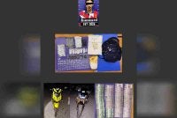 Suspek direman lima hari dan semua dadah dan wang tunai dirampas. Foto Polis Bera