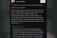 Nur Amalina menerusi hantaran di akaun Threads berharap dakwaan berkenaan dihentikan kerana memberi persepsi tidak tepat terhadap bapanya.