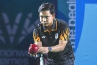 Izzat Shameer menjadi atlet Malaysia pertama memenangi pingat acara perseorangan lelaki pada Sukan Komanwel. Foto Bernama