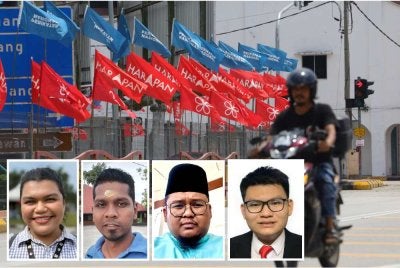 Majoriti anak muda di Negeri Sembilan menilai parti berdasarkan kemampuan menyelesaikan tiga isu utama paling dekat dengan kehidupan harian. Gambar kecil dari kiri: Syafiqah, Mugilan, Megat dan Rui Chong