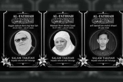 Mangsa yang terlibat dalam kemalangan maut.