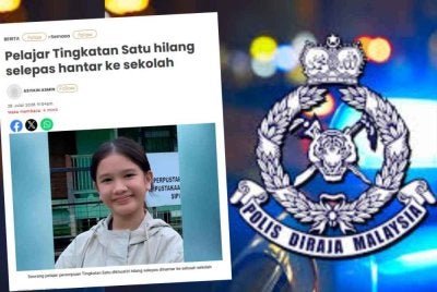 Pelajar perempuan Tingkatan Satu yang dilaporkan hilang pada Isnin ditemukan dalam keadaan selamat di hadapan rumah rakannya di Inanam.