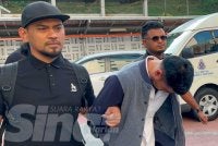 Thevendhiran dibawa ke Mahkamah Majistret Johor Bahru untuk menghadapi pertuduhan membunuh bayi lelakinya, tiga tahun lalu.