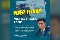 MCA menafikan penglibatan parti itu dalam video tular serta telah membuat laporan polis dan MCMC. Foto: MCA