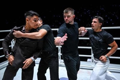 Jojo dan Ramadan akan bertarung di gelanggang Inner Circle 24 ONE Championship di Stadium Lumpinee pada Jumaat ini. Foto Agensi