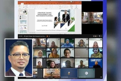 Kuliah kini berada di hujung jari, mesyuarat akademik berlangsung di alam maya, malah penyeliaan tesis serta perbincangan sarjana menjadi lebih fleksibel tanpa sempadan fizikal. Foto JBS UTHM (Gambar kecil: Md Asrul Nasid)