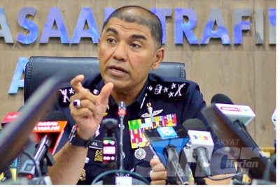 Muhammad Hasbullah dalam sidang akhbar di Bukit Aman pada Rabu. Foto: ASRIL ASWANDI SHUKOR