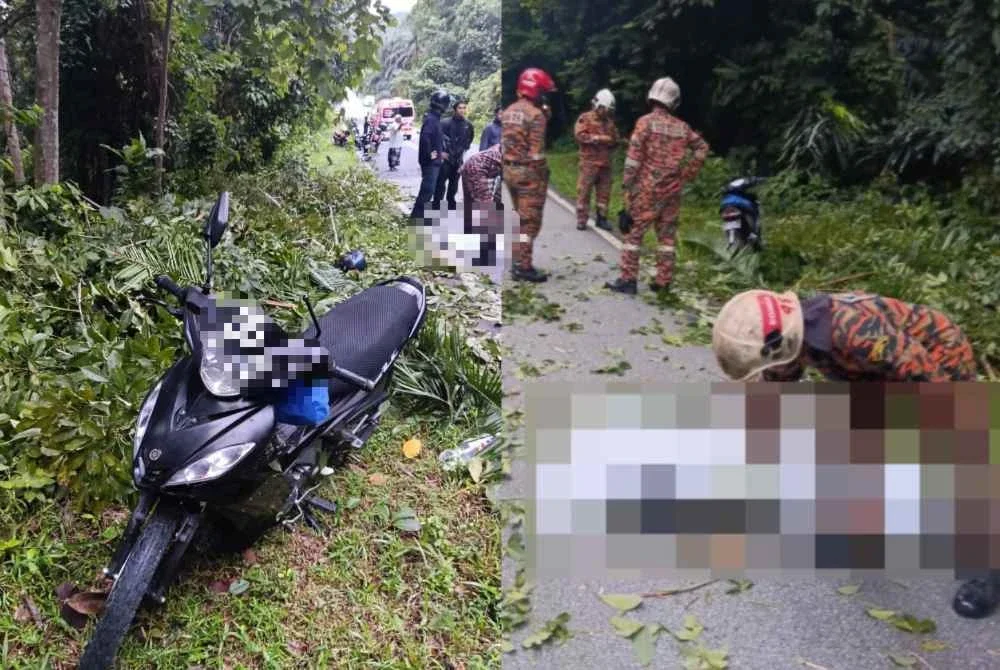 Anggota bomba kemudian melakukan pemantauan di kawasan kejadian bagi memastikan tiada lagi risiko bahaya sebelum lokasi diserahkan kepada pihak polis untuk tindakan lanjut.
