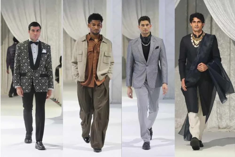 Sebahagian daripada rekaan pereka fesyen tempatan yang memperagakan idea kreatif masing-masing di The Kuala Lumpur Men’s Fashion Week 2026