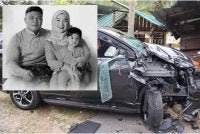 Mangsa kemalangan maut selepas dirempuh Perodua Aruz di Jalan Batu 17 Hulu Langat di sini pada Rabu.