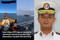Tangkap layar video tular yang mendakwa berlaku kemasukan PATI melalui Pantai Barat Johor pada bulan ini - Gambar kecil (Kama Azri)