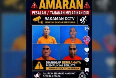 Mesej yang tular di media sosial.