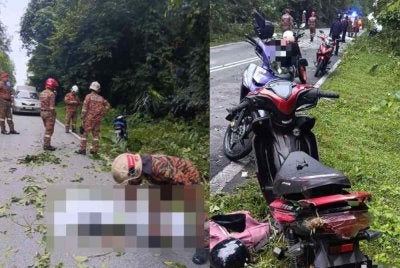 Dalam kejadian kira-kira jam 6.58 pagi itu, mangsa yang maut ialah lelaki berusia 72 tahun manakala seorang pelajar lelaki berusia 17 tahun mengalami kecederaan.
