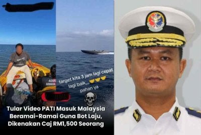 Tangkap layar video tular yang mendakwa berlaku kemasukan PATI melalui Pantai Barat Johor pada bulan ini - Gambar kecil (Kama Azri)