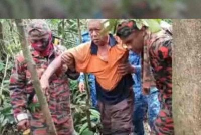  Seorang pesara polis yang dilaporkan hilang ketika pergi ke kebunnya di Kampung Ulu Seladang, dekat sini 27 Julai lepas, ditemukan selamat.