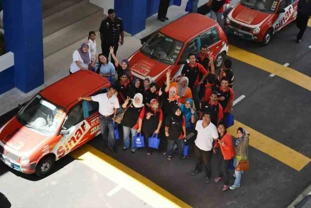 Aktiviti konvoi Skuad Cakna Sinar Harian yang turut diadakan di Pulau Pinang.