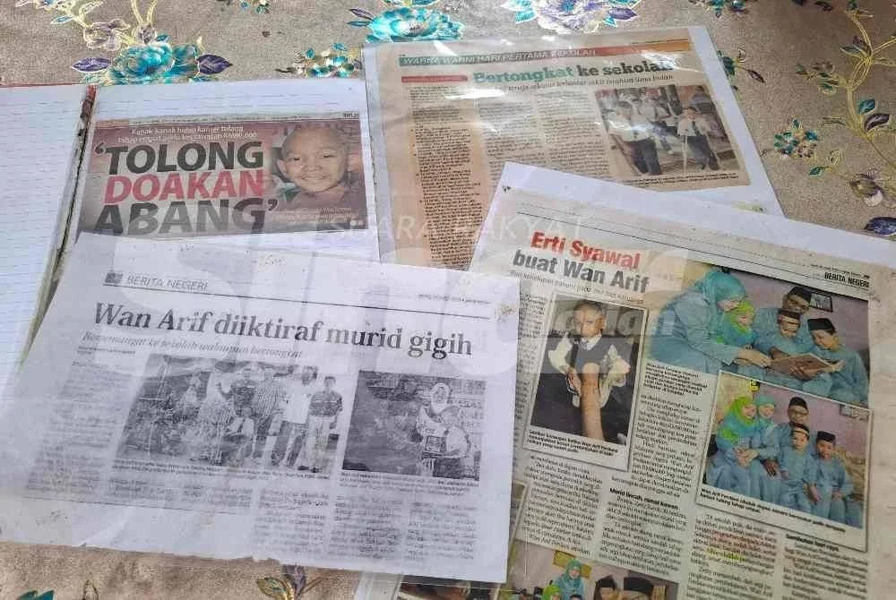 Sebahagian keratan akhbar lama Sinar Harian yang masih dalam simpanan Zetty.