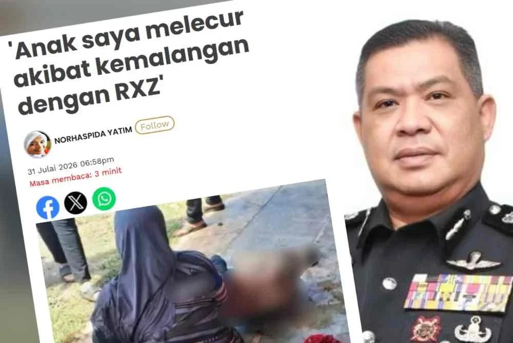 Laporan Sinar Harian pada Jumaat. Gambar kanan: Azli